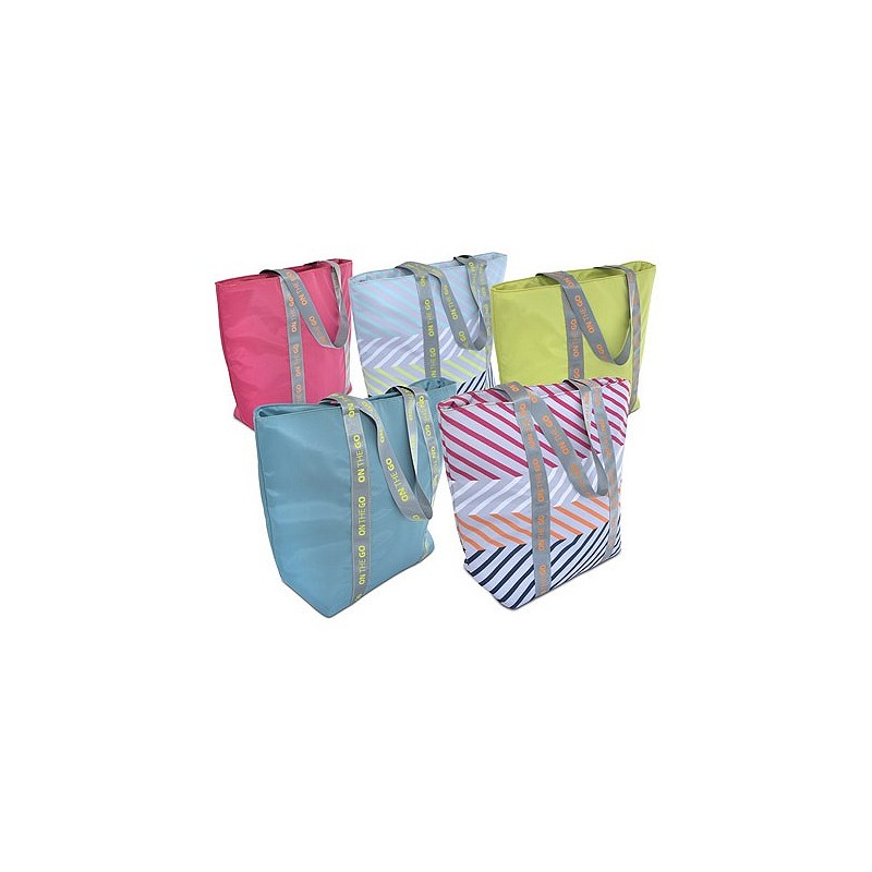 Compra BOLSA PORTA ALIMENTOS SHOPPER MAXI FLUOR SURTIDAS 5 COLORES IRIS 9039-TS al mejor precio