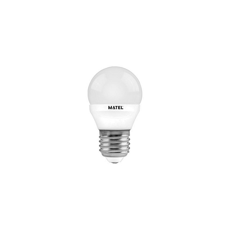 Compra Bombilla led esferica e27 luz calida 450lm 5w MATEL 21806 al mejor precio