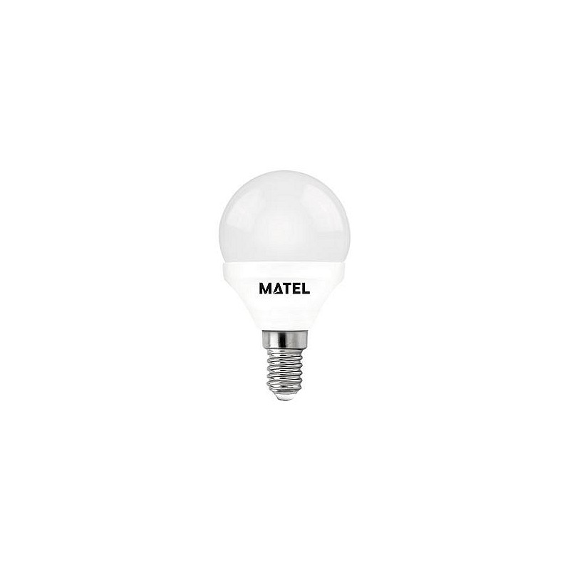 Compra Bombilla led esferica e14 luz calida 650lm 7w MATEL 23194 al mejor precio