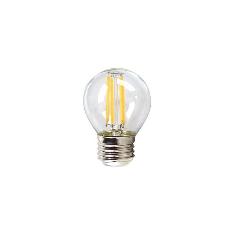 Compra Bombilla led filamento esferica e27 luz calida 450lm 4w SILVER 1960327 al mejor precio