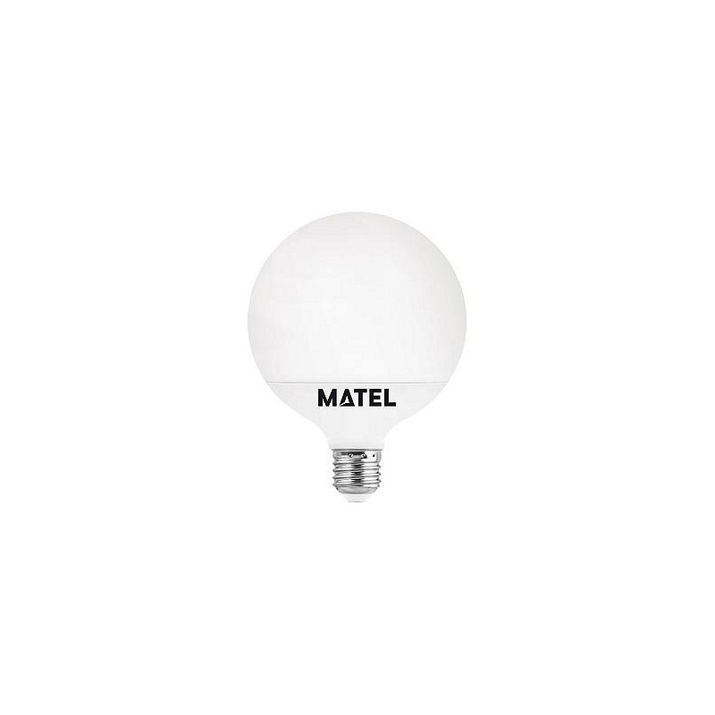 Compra Bombilla led globo e27 luz calida 1450lm 15w MATEL 21942 al mejor precio