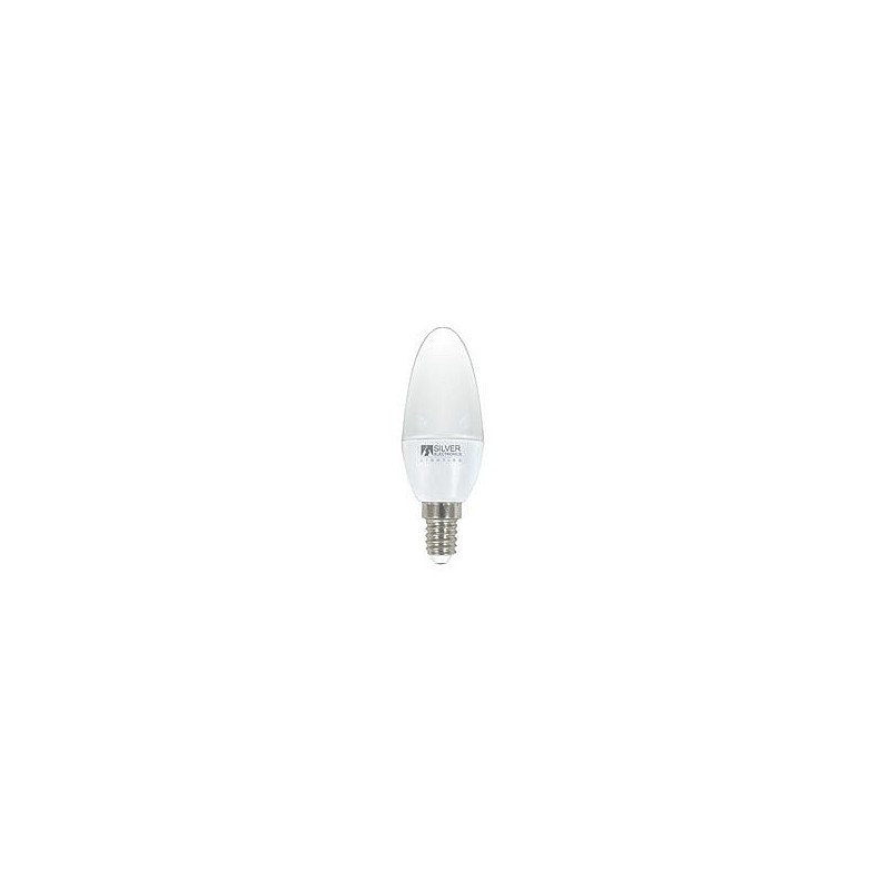 Compra Bombilla led vela e14 luz calida 550lm 6w SILVER 970614 al mejor precio