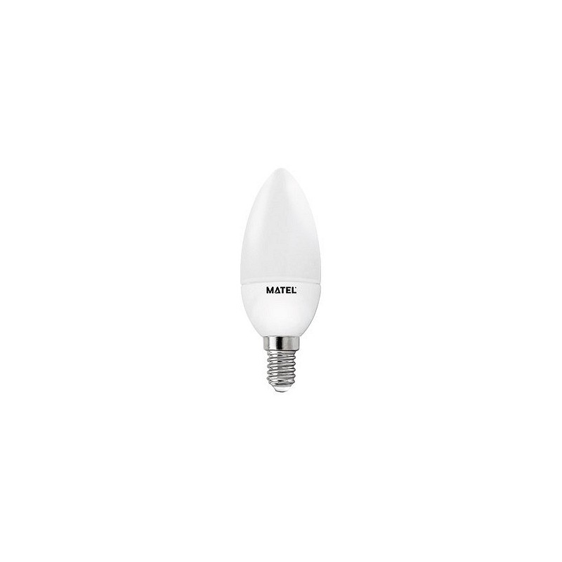 Compra Bombilla led vela e14 luz fria 500lm 5w MATEL 21841 al mejor precio