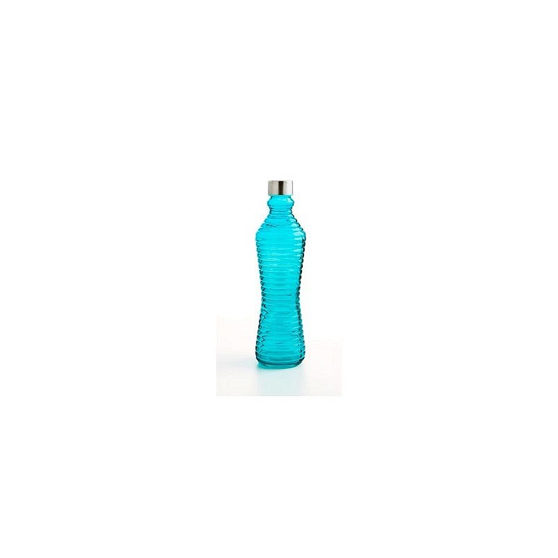 Compra Botella cristal 1 l azul turquesa QD 7522007 al mejor precio