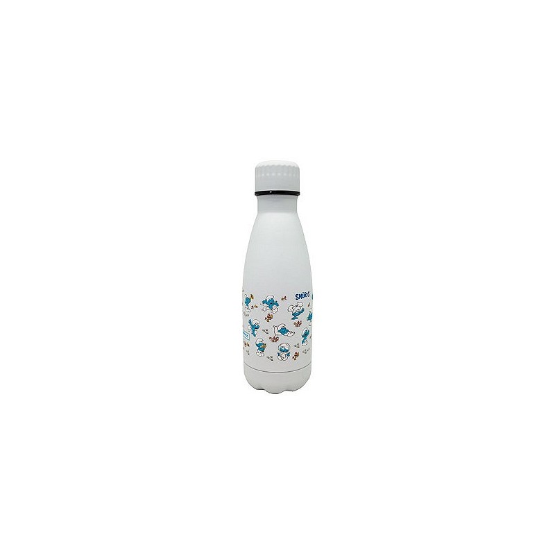 Compra Botella inox termo decorada 350 ml - pitufos azul FIH 755 al mejor precio