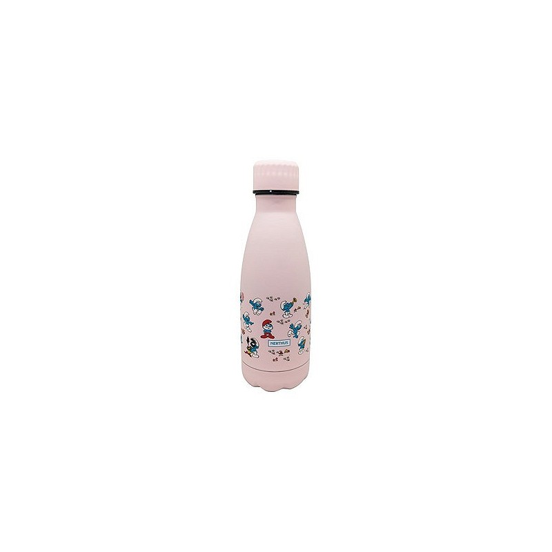 Compra Botella inox termo decorada 350 ml - pitufos rosa FIH 758 al mejor precio