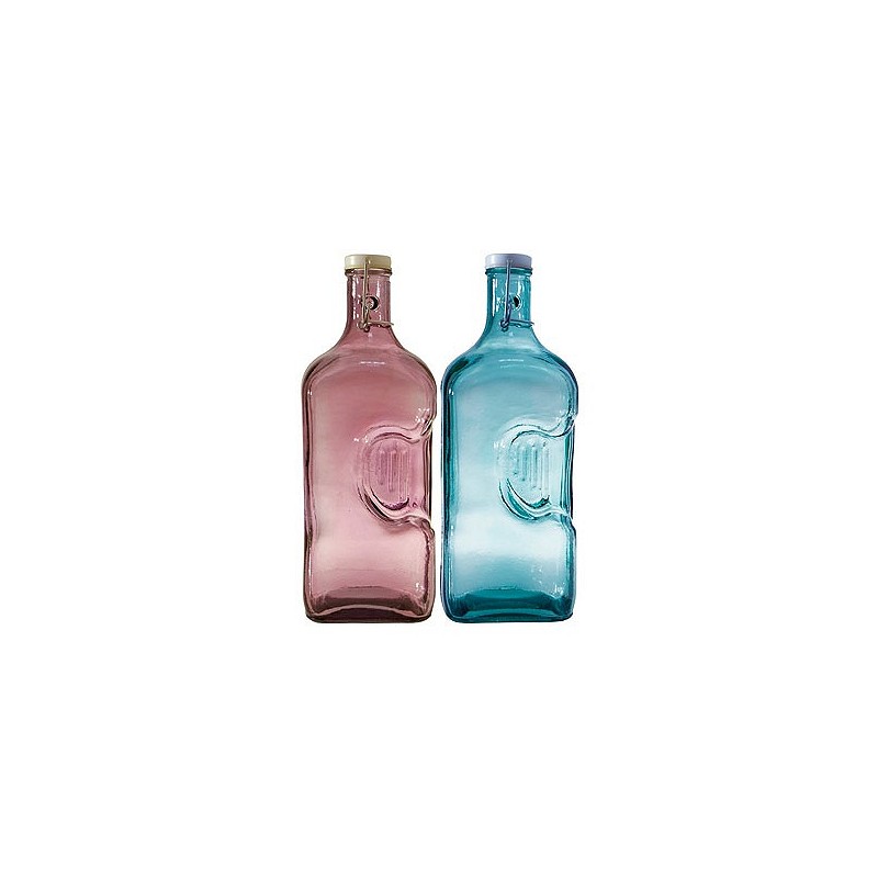 Compra Botella vidrio 2 l colores surtidos rosa y azul VID131 al mejor precio