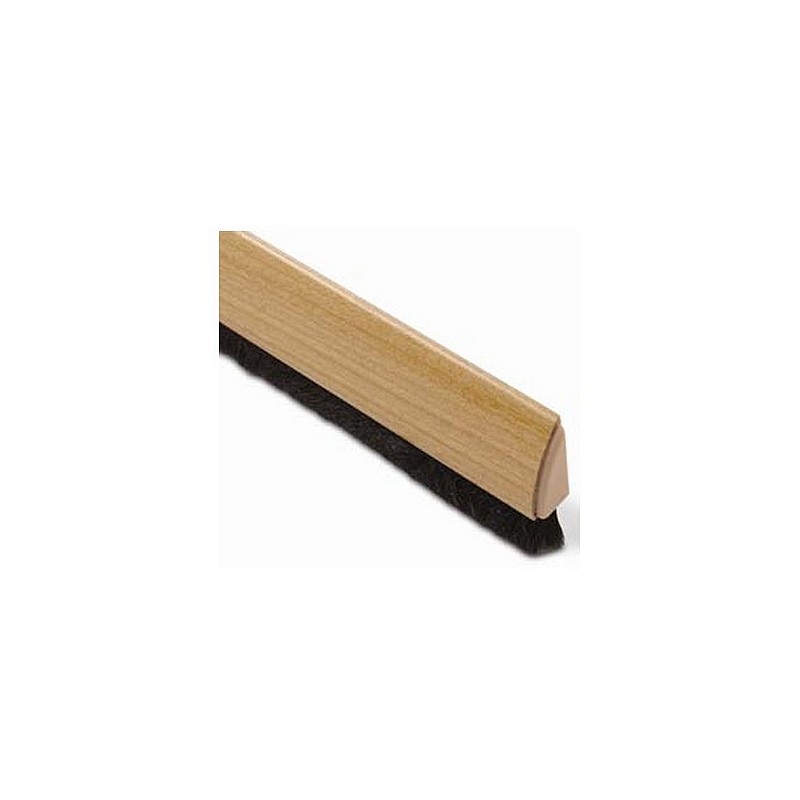 Compra Burlete bajo puerta adhesivo pvc curvo 100 cm madera pino BRINOX B80330X al mejor precio