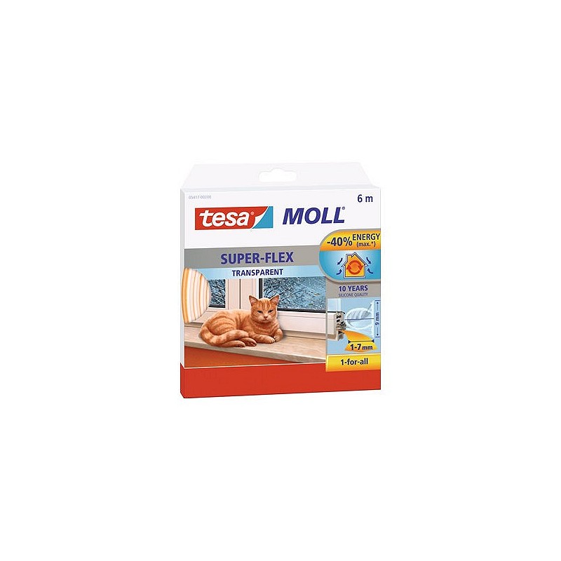 Compra Burlete silicona tubular transparente 6 m x 9 mm tesamoll TESA MOLL 05417-00200-02 al mejor precio