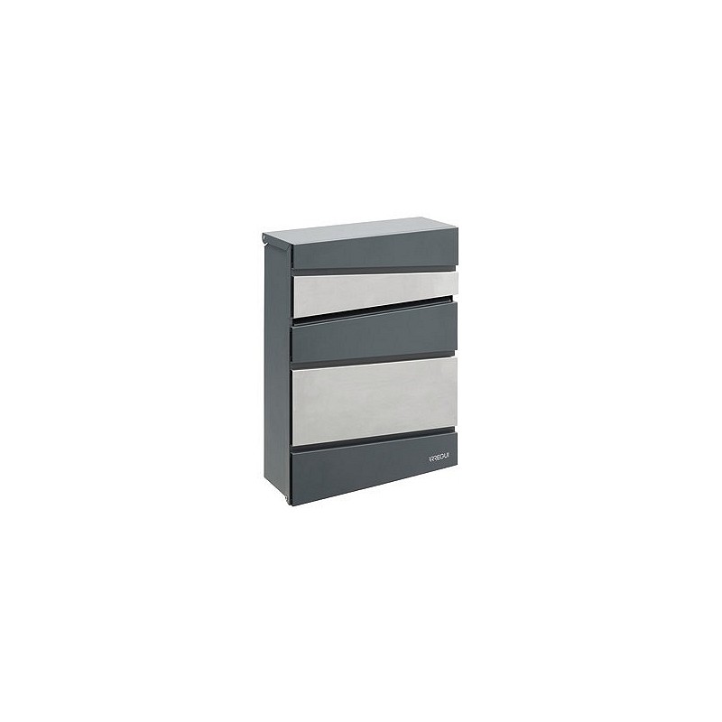 Compra BUZON EXTERIOR ACERO/INOX FLYSCH ANTRACITA/INOX 27,5 X 36,5 X 10 ARREGUI E6925 al mejor precio