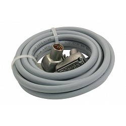 Cable tv coaxial acodado...