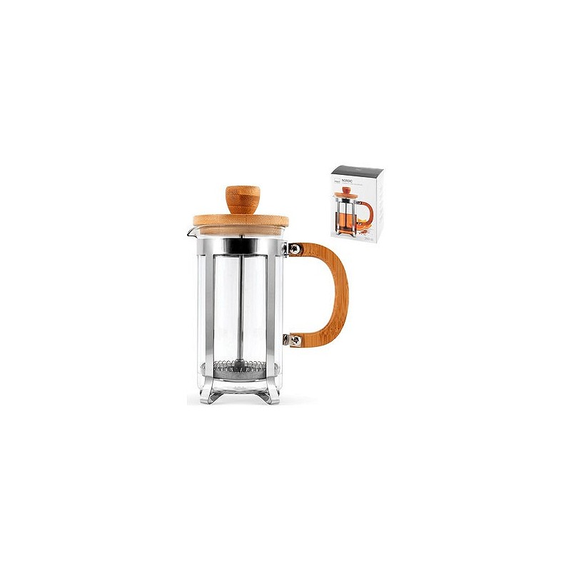 Compra Cafetera / tetera embolo inox bambu borosilicato - 35 cl NON 9921003 al mejor precio