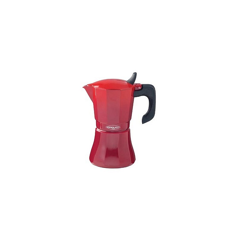 Compra Cafetera aluminio induccion petra roja 6 tazas OROLEY 215090311 al mejor precio