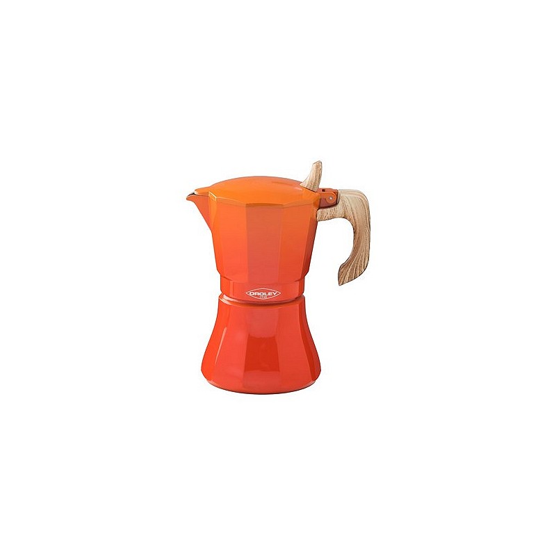 Compra Cafetera aluminio induccion petra naranja 6 tazas OROLEY 215090306 al mejor precio