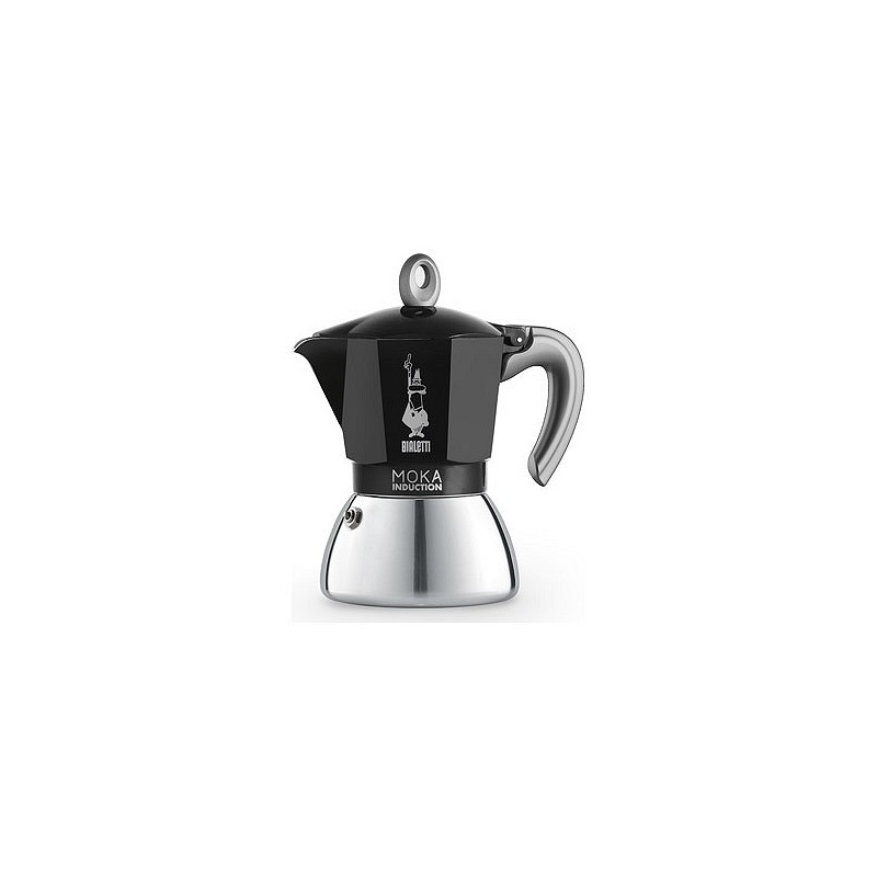 Compra Cafetera moka induction aluminio/inox 6 tazas negra BIALETTI 6936 al mejor precio