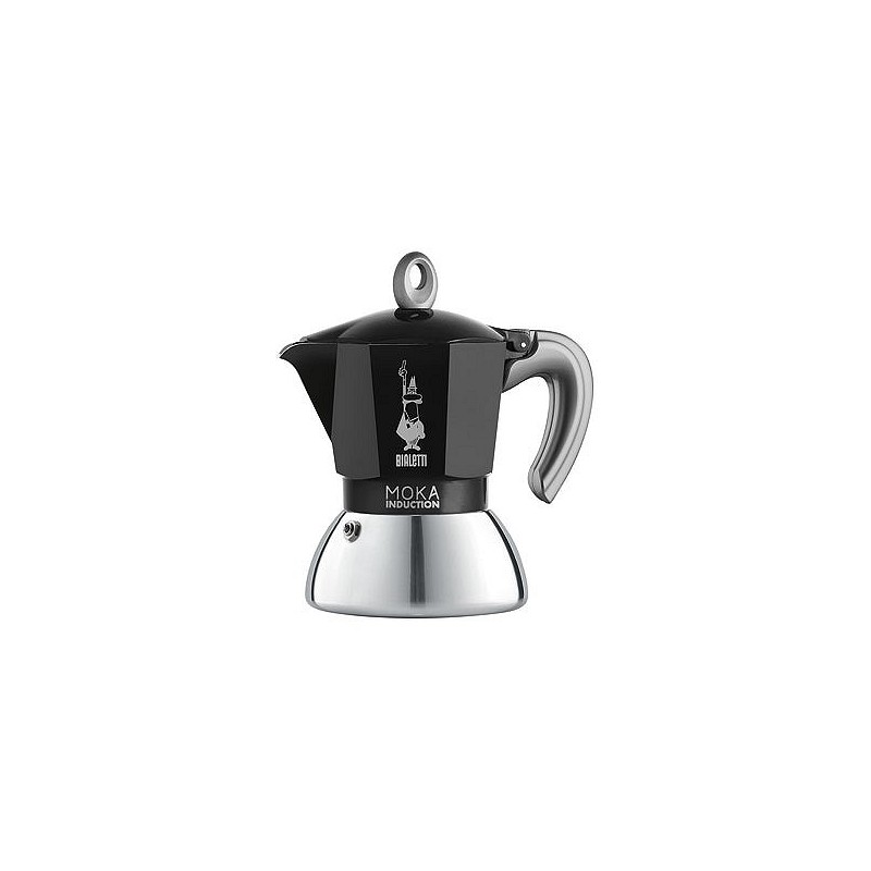 Compra Cafetera moka induction aluminio/inox 2 tazas negra BIALETTI 6932 al mejor precio