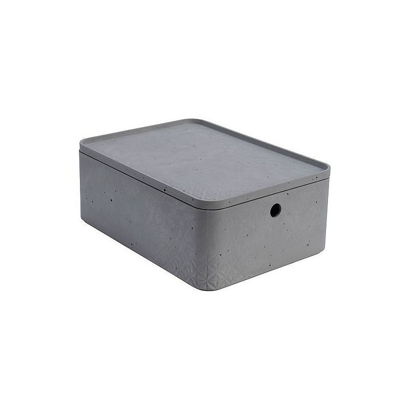 Compra Caja beton cube l gris cemento 8,5 l CURVER 243401 al mejor precio