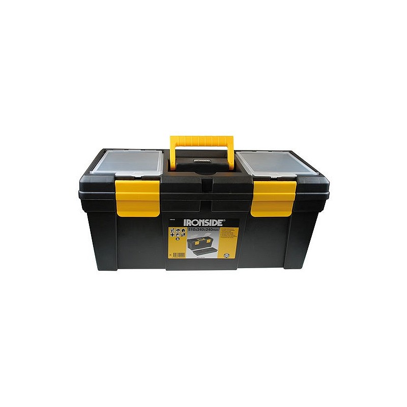 Compra Caja herramientas abs negro "tool box m" 510 x 240 x 240 mm IRONSIDE 100442 al mejor precio