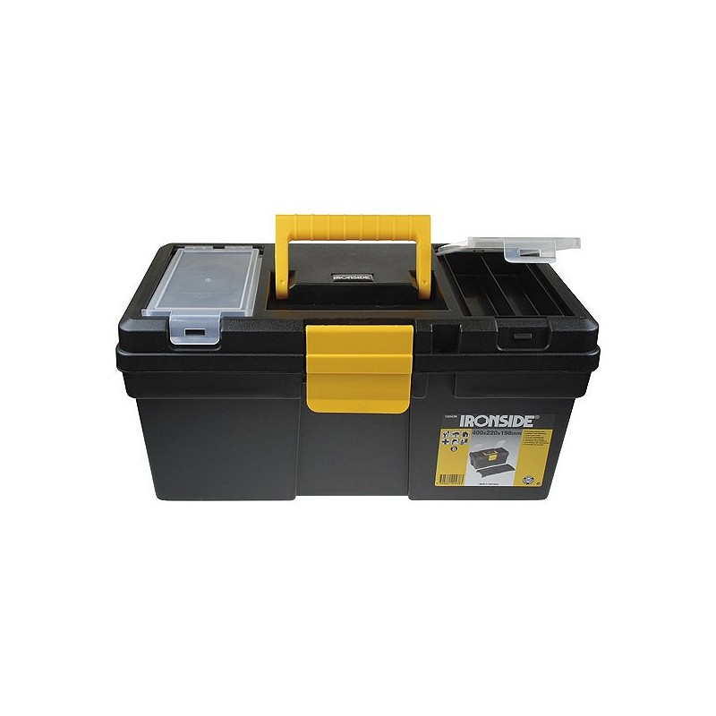 Compra Caja herramientas abs negro "tool box s" 400 x 220 x 198 mm IRONSIDE 100438 al mejor precio