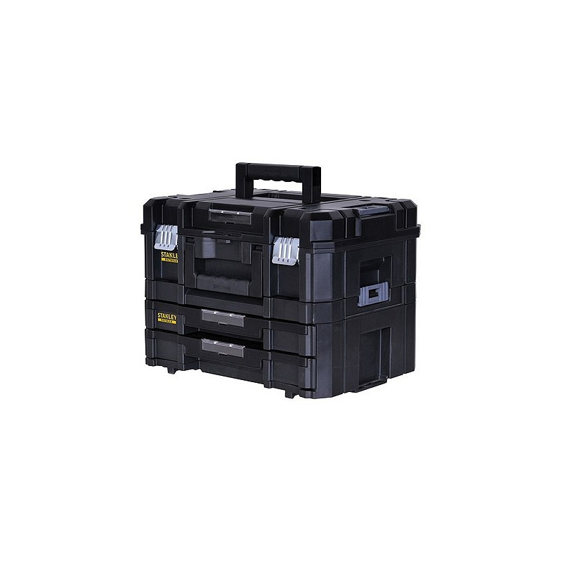 Compra Caja herramientas abs negro modular 330 x 440 x 330 mm 2 compartimientos STANLEY FMST1-71981 al mejor precio