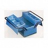 Compra Caja herramientas metal azul 2 compartimientos 400 x 210 x 195 mm HECO 102 5 al mejor precio