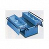 Compra Caja herramientas metal azul 2 compartimientos 485 x 245 x 230 mm HECO 102 7 al mejor precio