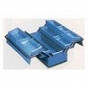 Compra Caja herramientas metal azul 4 compartimientos 530 x 205 x 210 mm HECO 108 7 al mejor precio