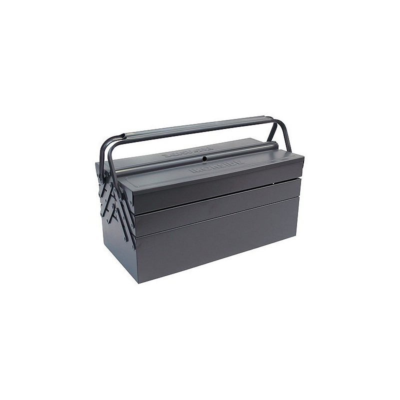 Compra Caja herramientas metal gris 460 x 220 x 220 mm 5 compartimentos IRONSIDE 191452 al mejor precio