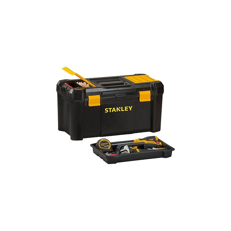 Compra Caja herramientas plastico negro 188 x 320 x 132 mm STANLEY STST1-75514 al mejor precio