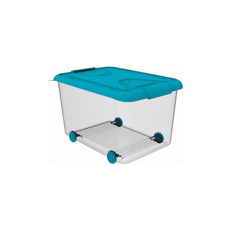 Compra Caja multi-box con ruedas azul 70 l PLASTIKEN 11004AZUL al mejor precio