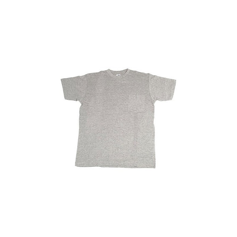 Compra Camiseta algodon 140 gr con bolsillo gris talla xl JUBA 633/XL al mejor precio