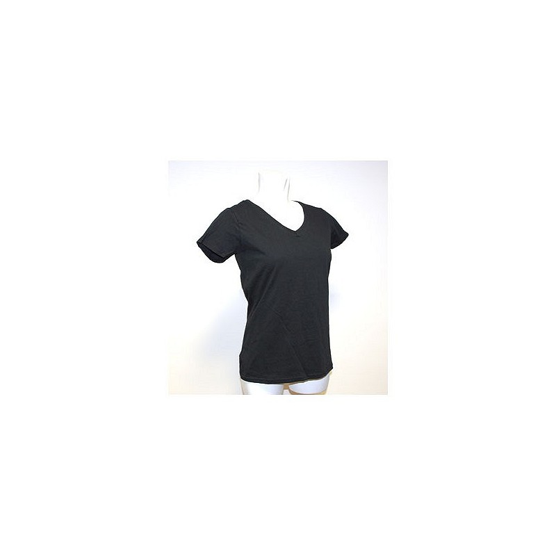 Compra Camiseta mujer manga corta optimus menaje t s cuello pico negra OPTIMUS 30066 al mejor precio