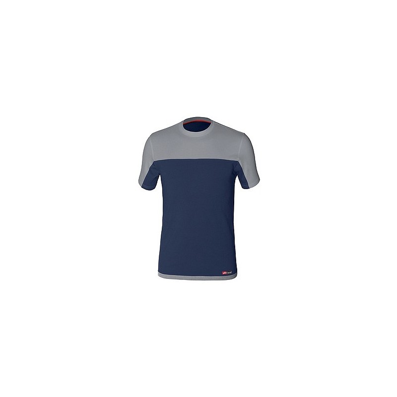 Compra Camiseta stretch bicolor azul-gris talla xxl ISSA 8772-040-XXL al mejor precio