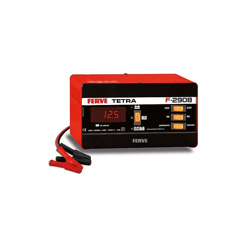 Compra Cargador bateria tetra 12 v/24 v, 4-8 a FERVE F-2908 al mejor precio