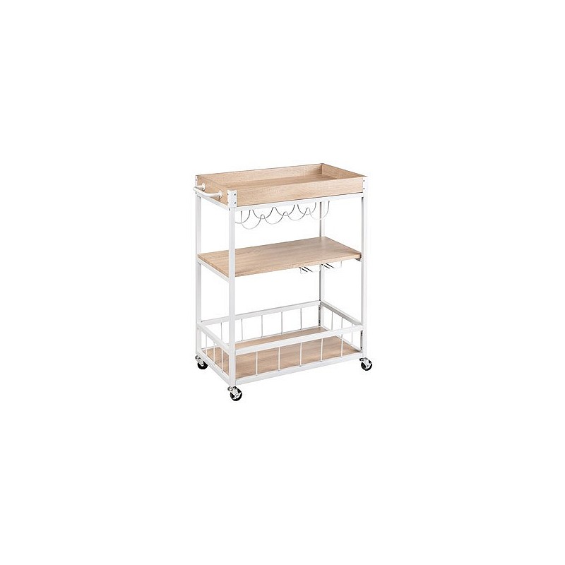 Compra Carrito de cocina rustico blanco WENKO 54133100 al mejor precio