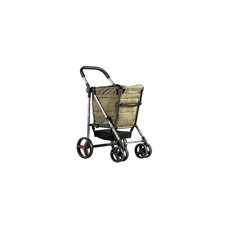 Compra Carro compra 4 ruedas giratorias plegable cesta gran capacidad basket polar 4b kaki ROLSER BAS001 KAKI al mejor precio