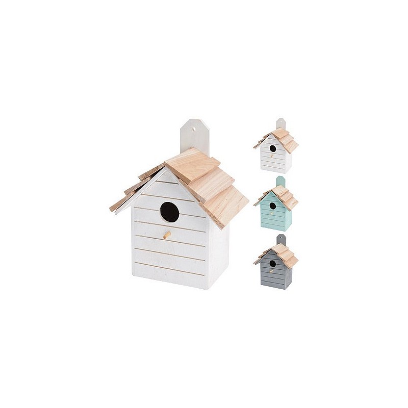 Compra Casita pajaros madera surtidas 16 x 22 x 11 cm C37653350 al mejor precio