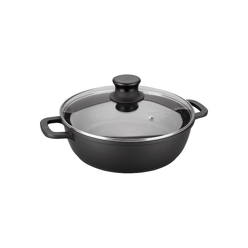 Compra Cazuela baja alum fundido con tapa 24 cm-induccion LACOR 25823 al mejor precio