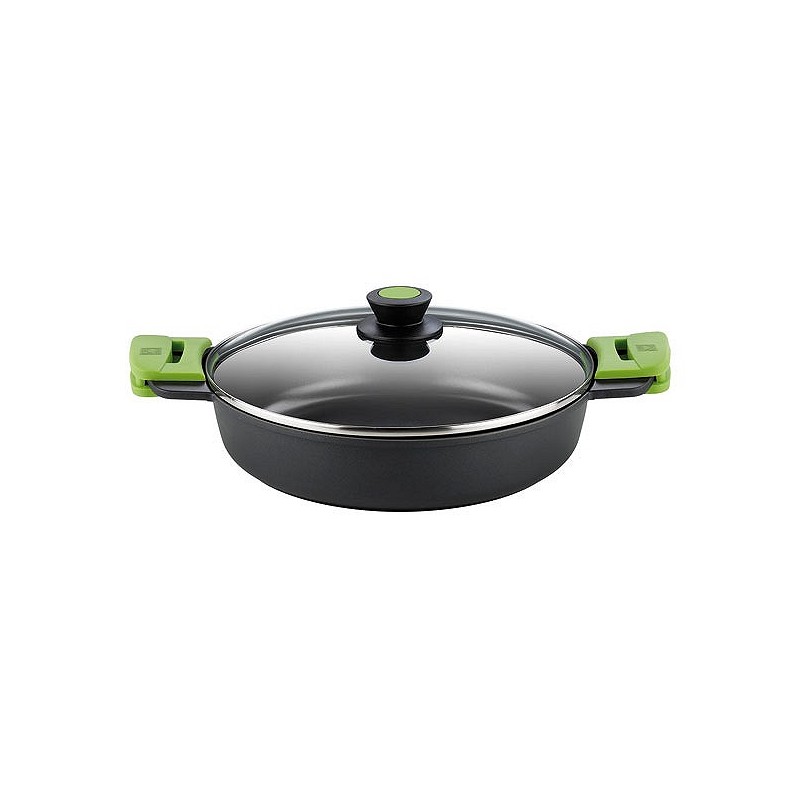 Compra Cazuela baja aluminio fundido con tapa prior 24 cm induccion BRA A400524 al mejor precio