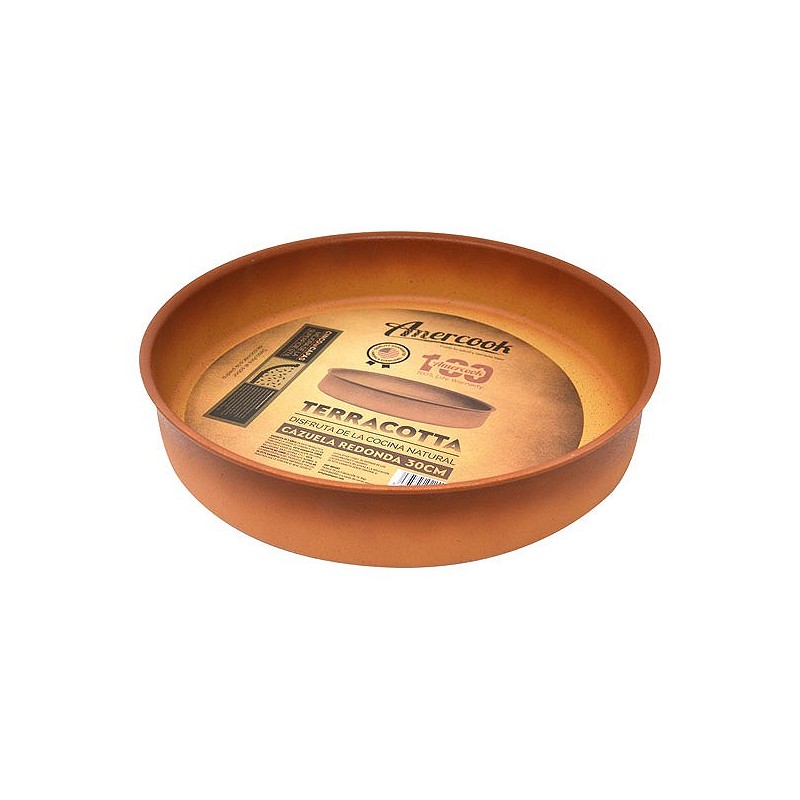 Compra Cazuela baja sin tapa aluminio forjado terracota 28 cm - induccion TER0728 al mejor precio