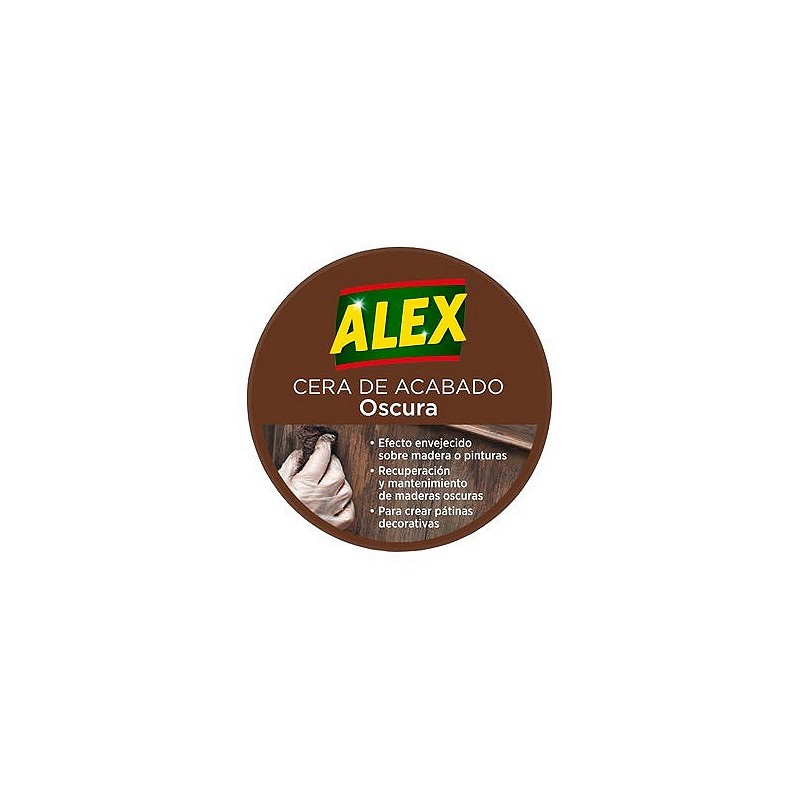 Compra Cera solida madera oscura lata 250 ml ALEX 181163 al mejor precio