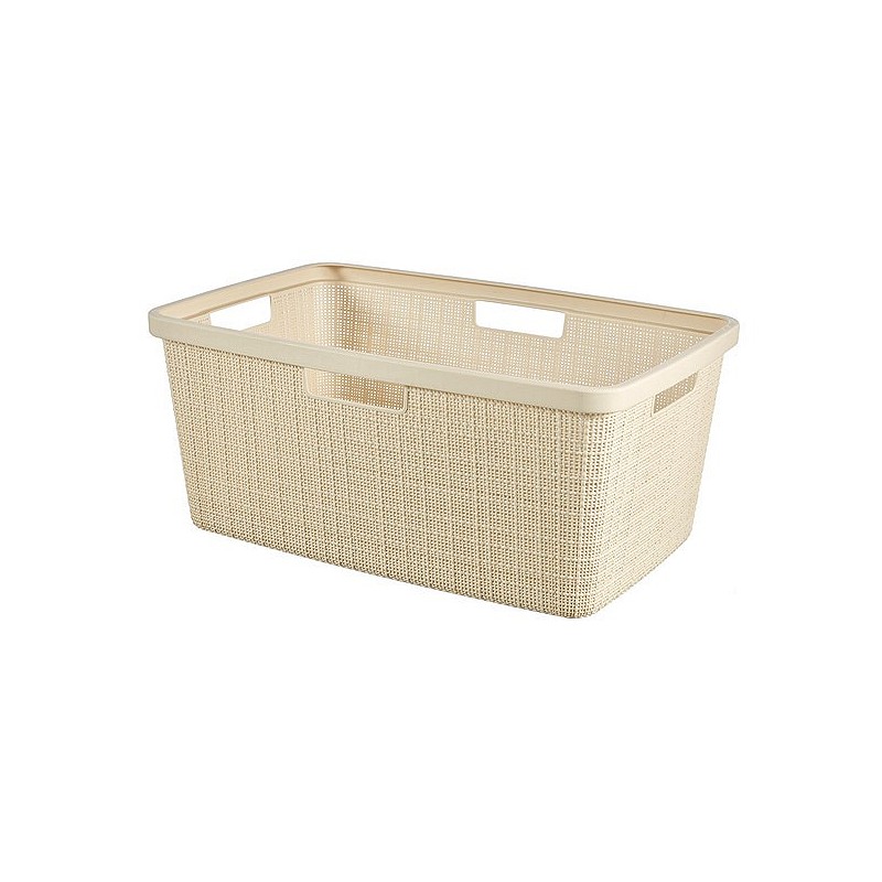 Compra Cesta jute 46l blanco roto 59x39x25 cm CURVER 245980 al mejor precio