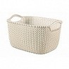 Compra Cesta rectangular knit s blanco oasis 8 l 230012 al mejor precio