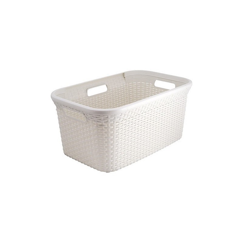 Compra Cesta ropa natural style 45l blanco 187492 al mejor precio