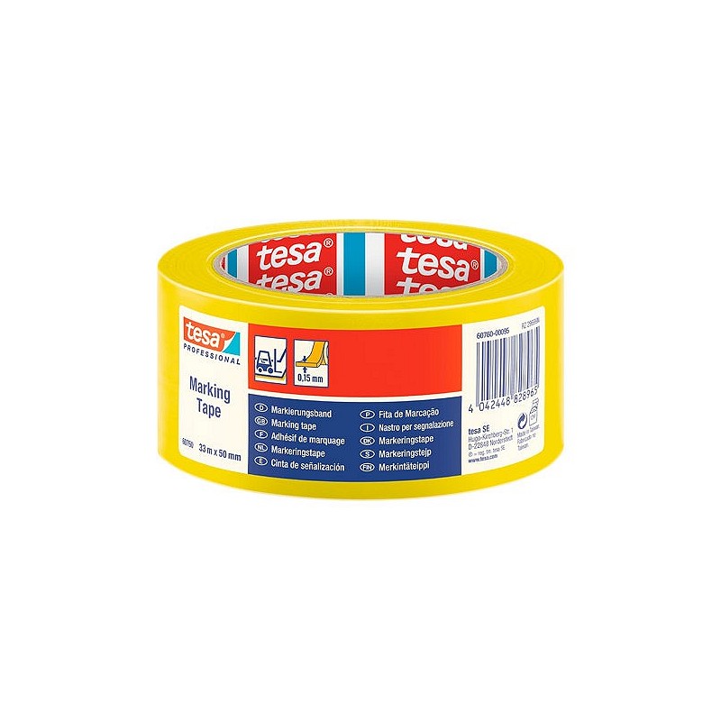 Compra Cinta adhesiva señalizacion temporal amarillo 33 m x 50 mm TESA TAPE 60760-00095-15 al mejor precio