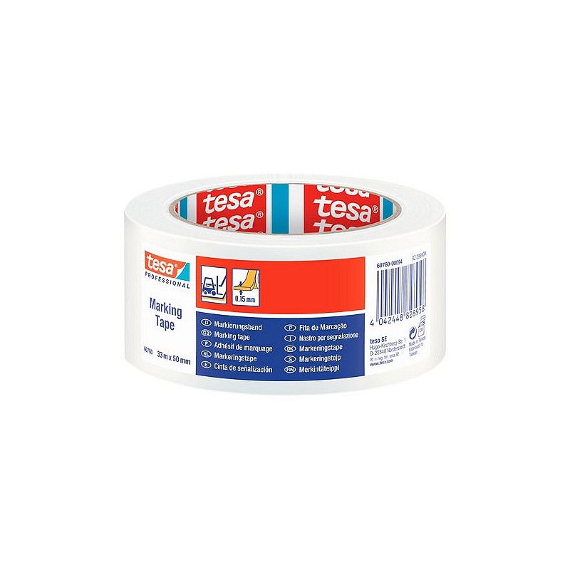 Compra Cinta adhesiva señalizacion temporal blanco 33 m x 50 mm TESA TAPE 60760-00094-15 al mejor precio