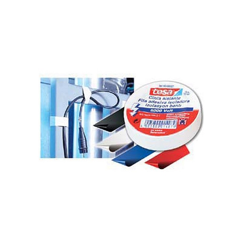 Compra Cinta aislante tesaflex blanco 10 m x 19 mm TESA TAPE 53988-00143-00 al mejor precio