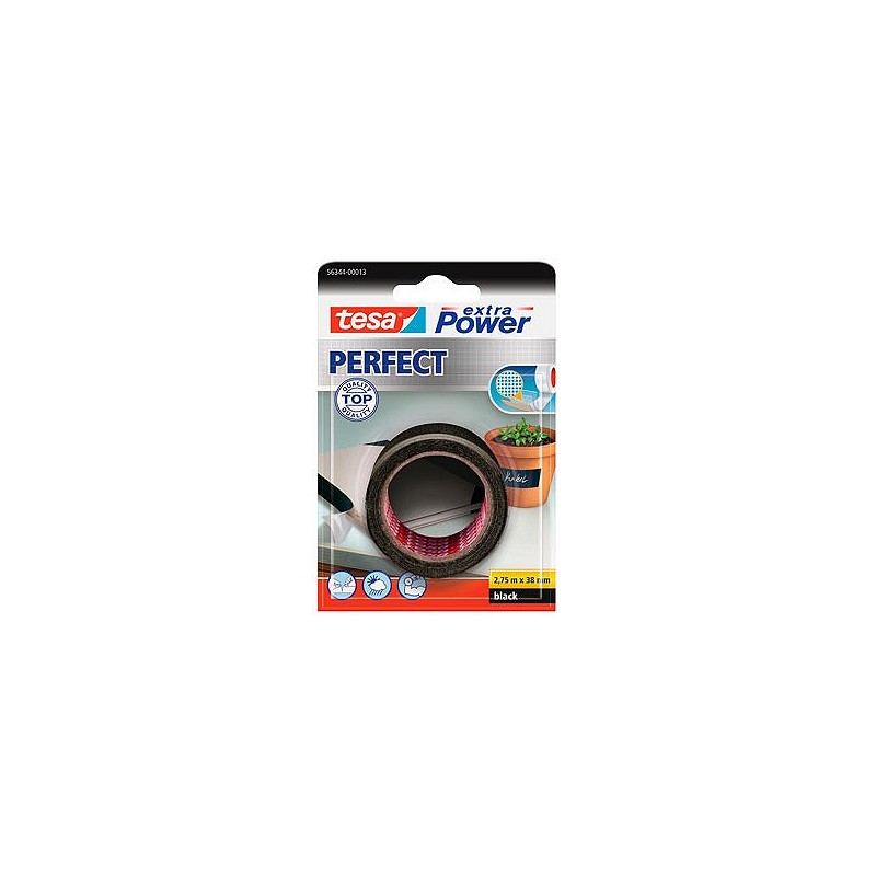 Compra Cinta americana extra power perfect negro 2,75 m x 38 mm TESA TAPE 56344-00013-03 al mejor precio