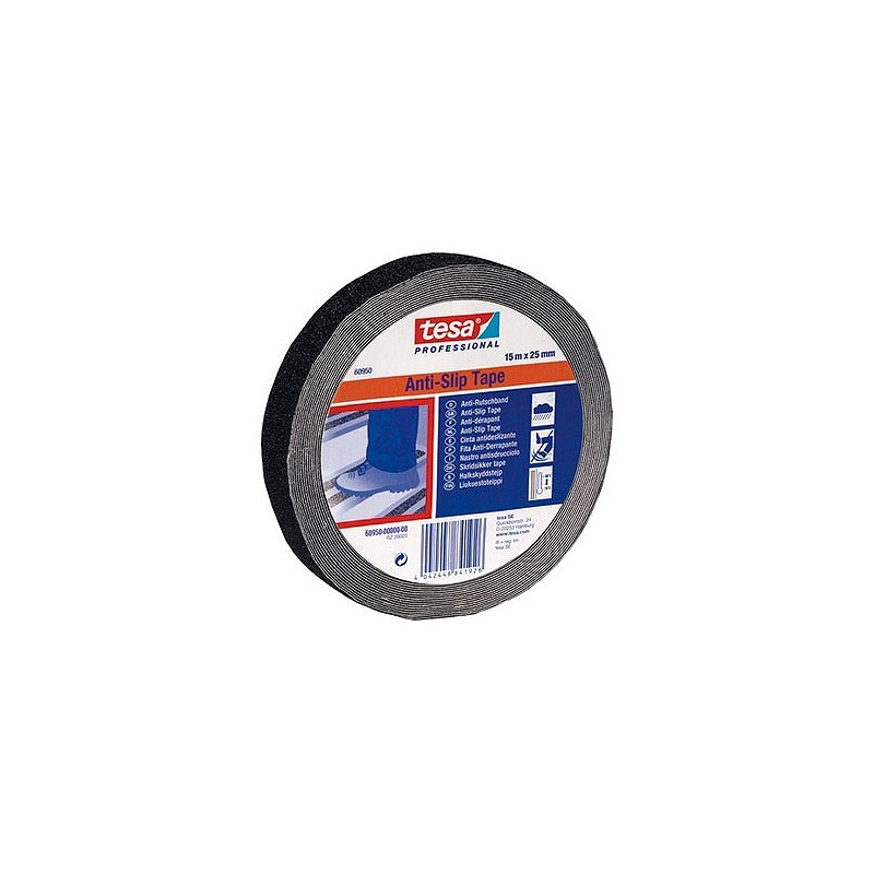 Compra Cinta antideslizante negro 15 m x 25 mm TESA TAPE 60950-00000-00 al mejor precio