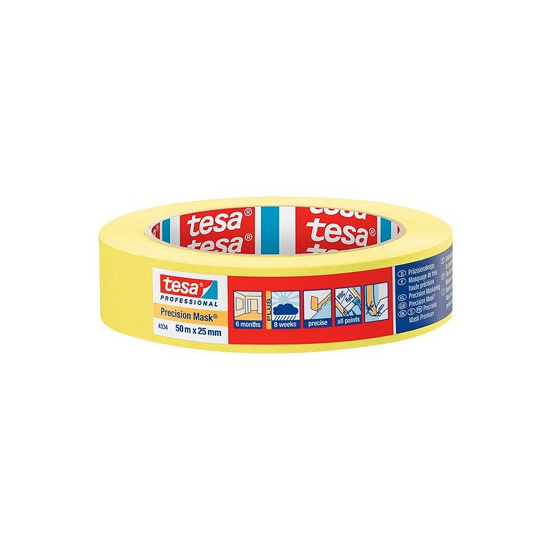 Compra Cinta de pintor interior precision amarilla 50 m x 20 mm TESA TAPE 04334-00001-00 al mejor precio